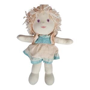 Vintage Playskool Grandmas Marshmallow Babies Doll Plush Socks Peach Orange